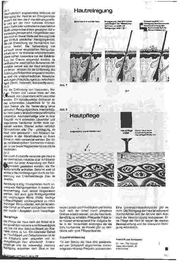 Vorschauseite 5: Arbeitsbedingte Hauterkrankungen und ihre Verhütung