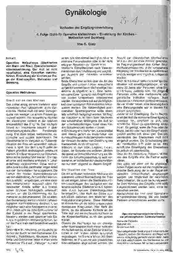 Vorschauseite 1: Gynäkologie