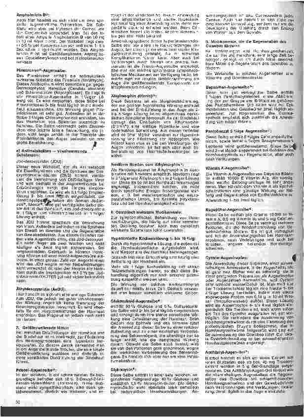 Vorschauseite 3: Kleine Arzneimittelkunde 55. Folge: X. Arzneimittel zur lokalen Anwendung in der Augenheilkunde
