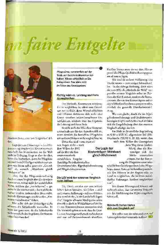 Vorschauseite 2: Ringen um faire Entgelte