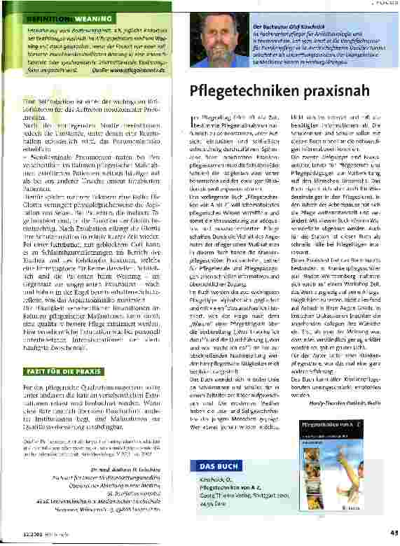 Vorschauseite 2: Vorsicht Infektionsgefahr!