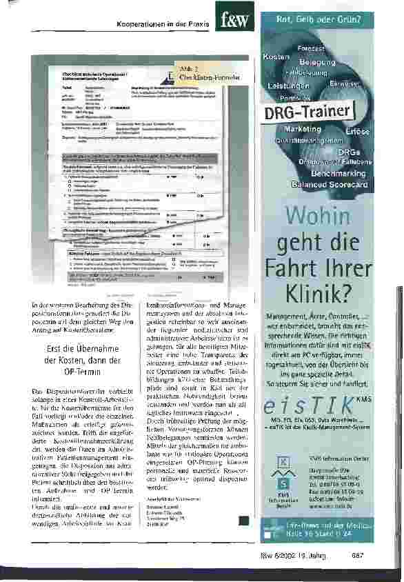Vorschauseite 3: Ambulantes oder stationäres Operieren: Klinische Behandlungspfade steigern die Effizienz der Krankenhausorganisation