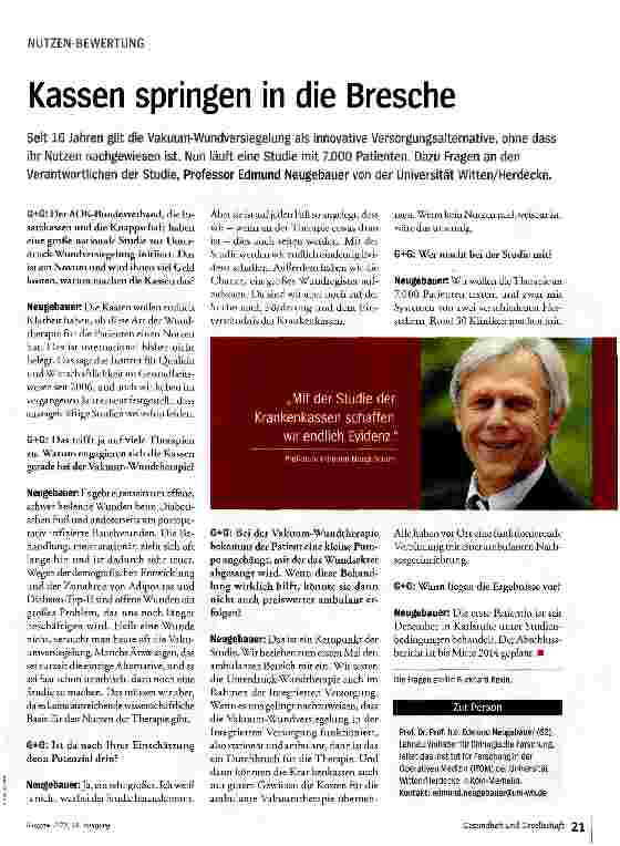 Vorschauseite 1: Kassen springen in die Bresche