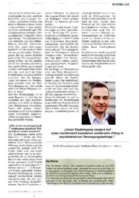 Vorschauseite 2: Psychiatrische Pflege studieren