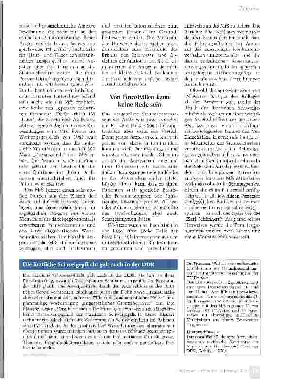 Vorschauseite 3: Facharzt für Denunziation