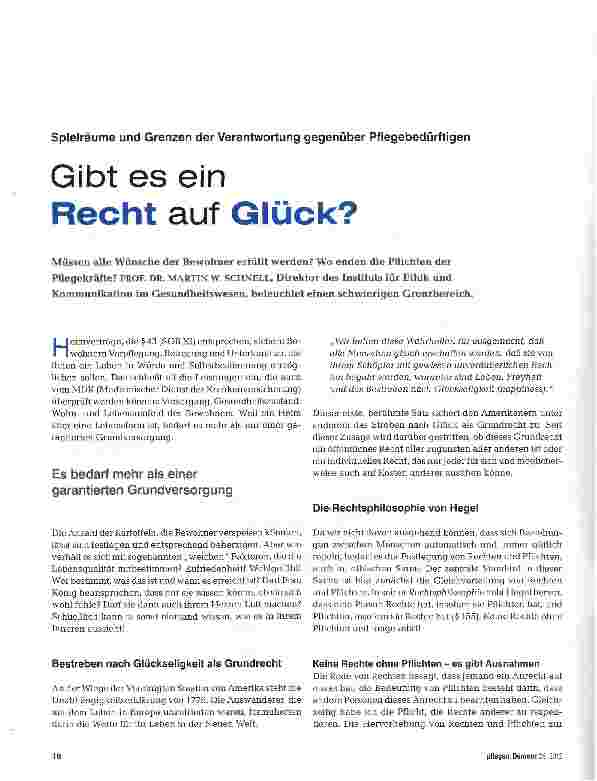Vorschauseite 1: Gibt es ein Recht auf Glück?