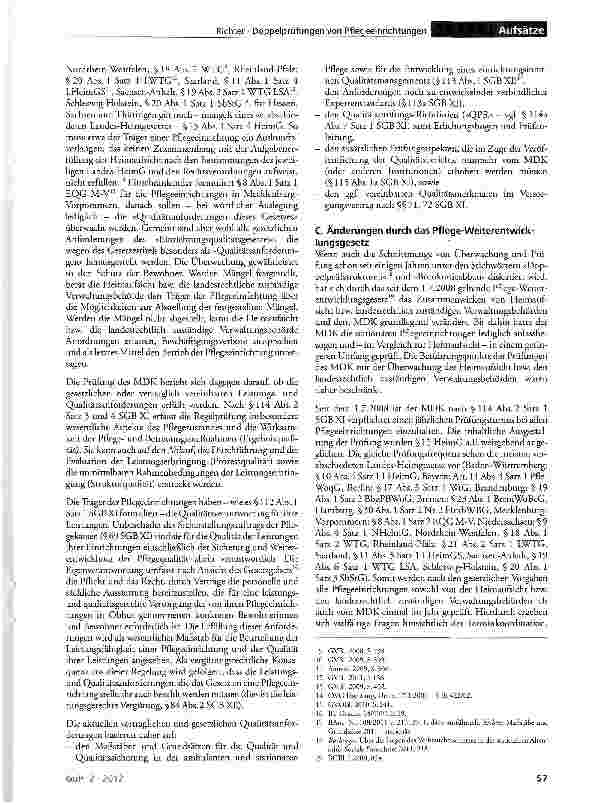Vorschauseite 2: Die Prüflogik des Gesetzgebers: Überschneidungen und Unterschiede zwischen MDK-Prüfung und heimaufsichtlicher Überwachung
