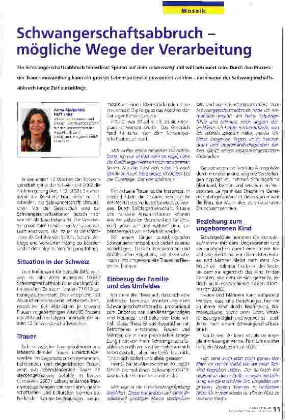 Vorschauseite 1: Schwangerschaftsabbruch -mögliche Wege der Verarbeitung