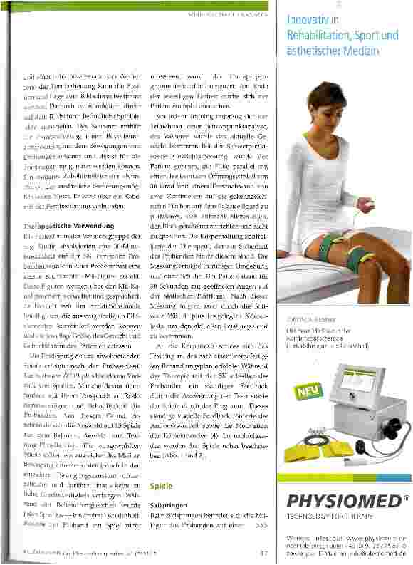 Vorschauseite 2: Virtuelle Rehabilitation