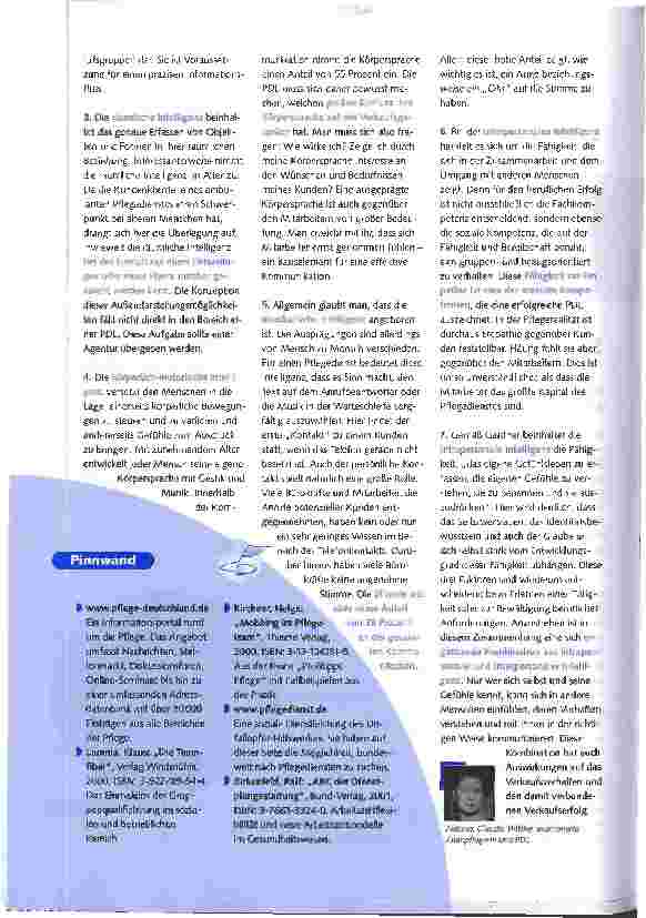 Vorschauseite 2: PDL praxis Magazin für die Pflegedienstleitung