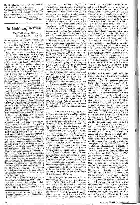 Vorschauseite 1: In Hoffnung sterben