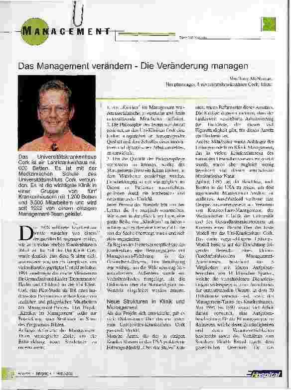 Vorschauseite 1: Das Management verändern - Die Veränderung managen
