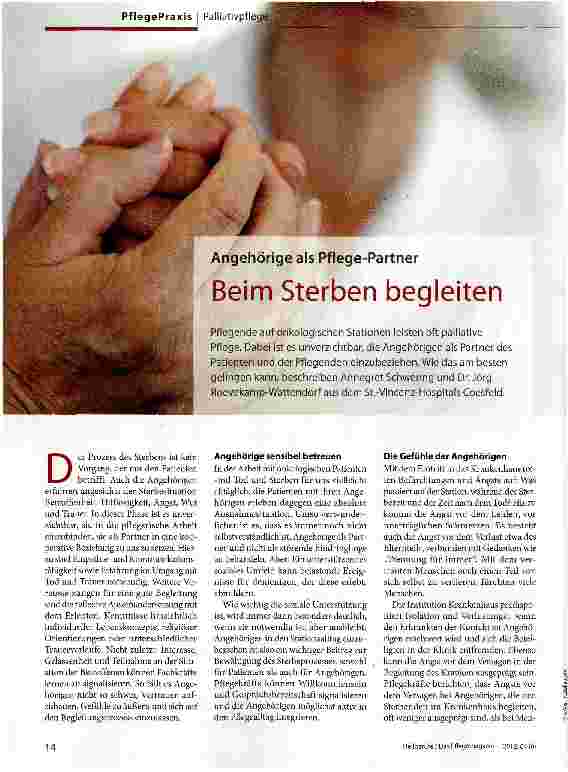 Vorschauseite 1: Beim Sterben begleiten
