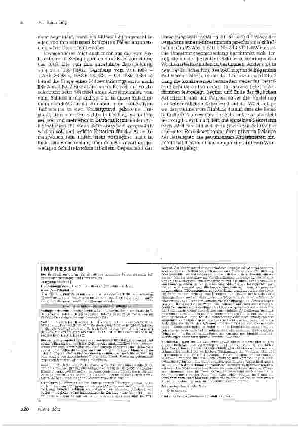 Vorschauseite 3: Mitbestimmungstatbestand; Beginn und Ende der Arbeitszeit Erfordernis einer kollektiven Regelung auch bei einvernehmlicher Regelung