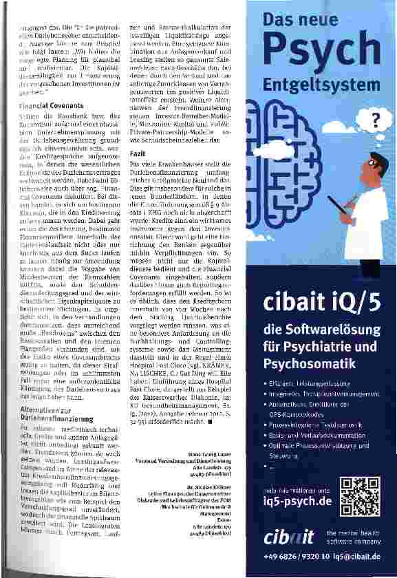 Vorschauseite 5: Kapitaldienstfähigkeit nachweisenDarlehensfinanzierung für Krankenhäuser