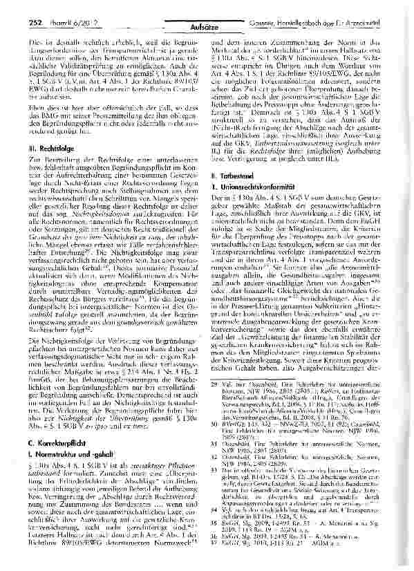 Vorschauseite 5: Begründungszwang und Korrekturpflicht von Herstellerabschlägen für Arzneimittel