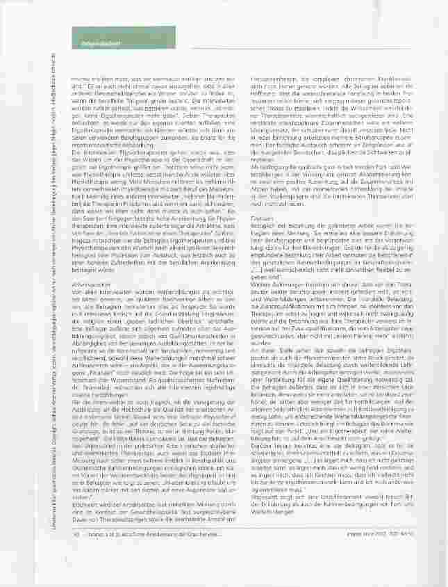 Vorschauseite 5: Berufliche Anerkennung der Ergotherapie und Physiotherapie aus Sicht von Berufsangehörigen