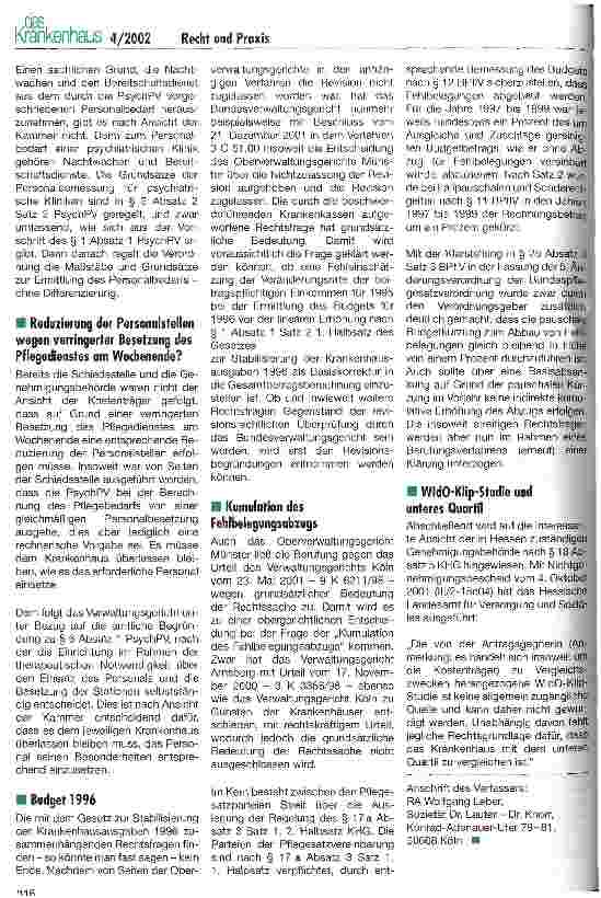 Vorschauseite 3: PsychPV als Ausnahmetatbestand