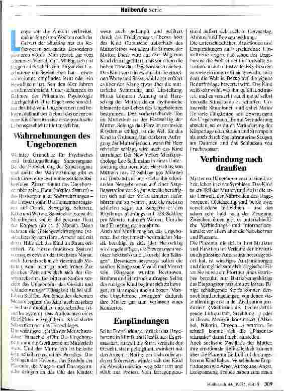 Vorschauseite 2: Das Seelenleben des Ungeborenen