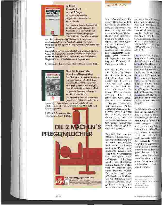 Vorschauseite 3: Menschenwürde und Freiheit des Patienten contra Unfallvermeidung durch Fixierung