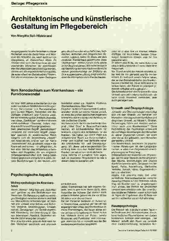 Vorschauseite 1: Architektonische und künstlerische Gestaltung im Pflegebereich