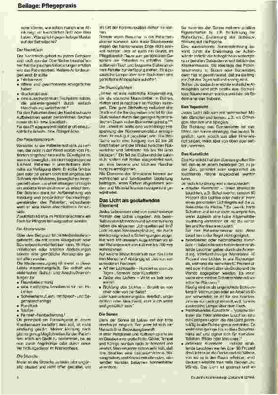 Vorschauseite 3: Architektonische und künstlerische Gestaltung im Pflegebereich