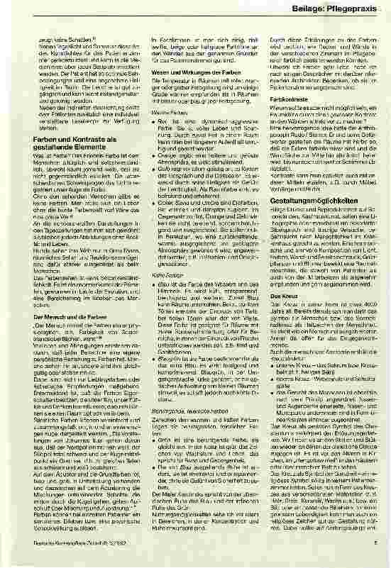 Vorschauseite 4: Architektonische und künstlerische Gestaltung im Pflegebereich