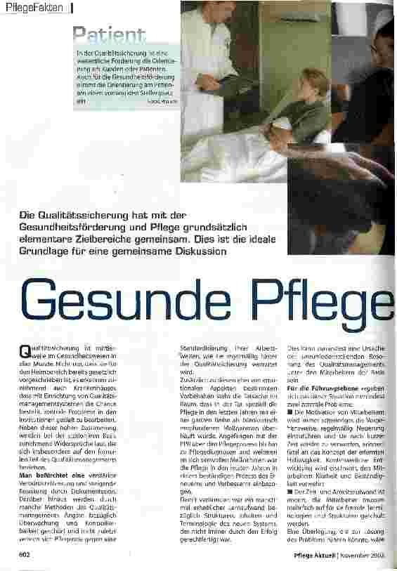 Vorschauseite 1: Gesunde Pflege Qualität