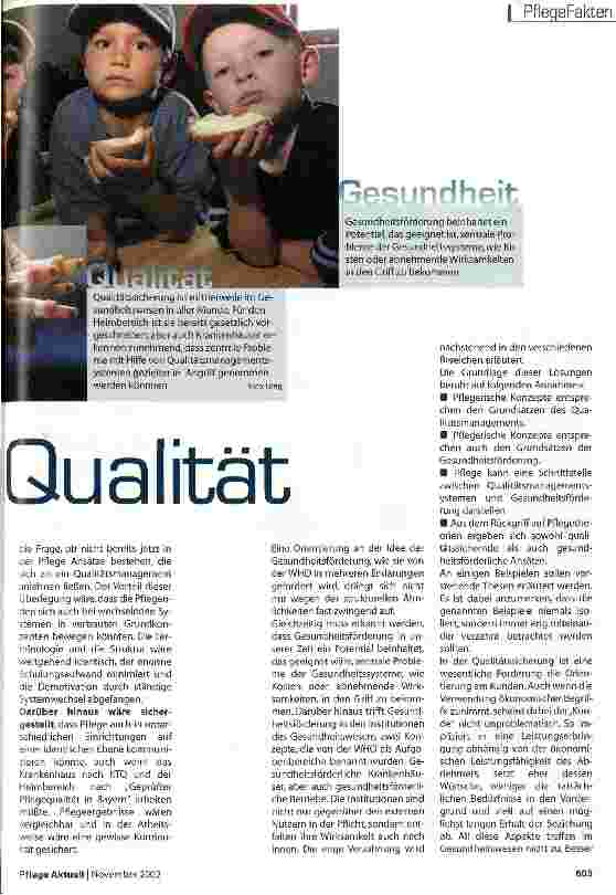 Vorschauseite 2: Gesunde Pflege Qualität