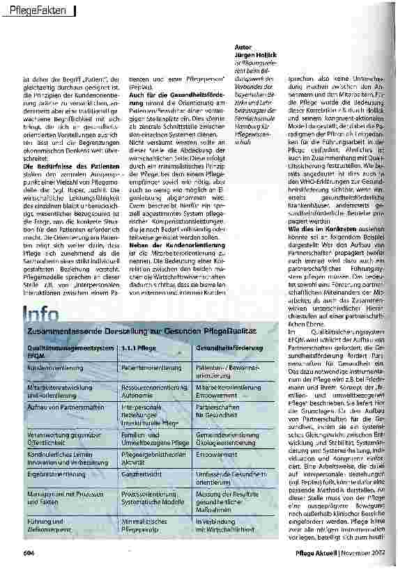 Vorschauseite 3: Gesunde Pflege Qualität