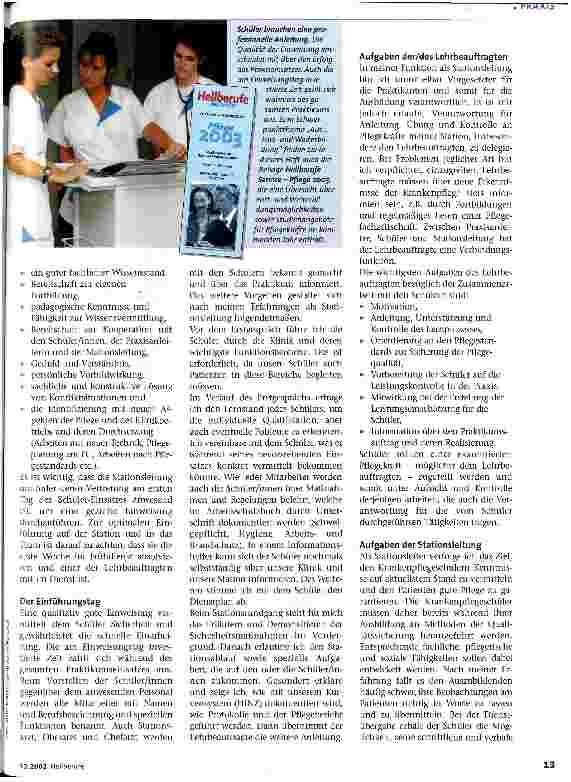 Vorschauseite 2: Von der Schule in die Praxis