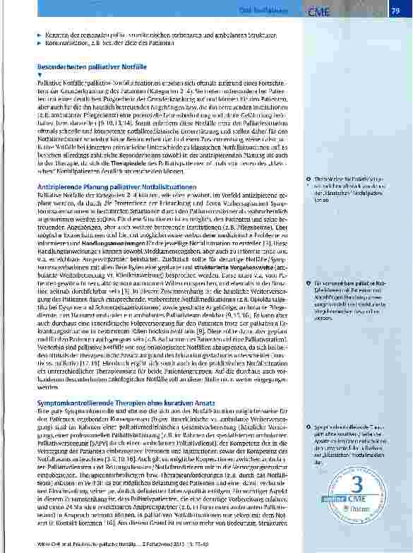 Vorschauseite 3: Präklinische palliative Notfälle -Besonderheiten bei der therapeutischen Entscheidung