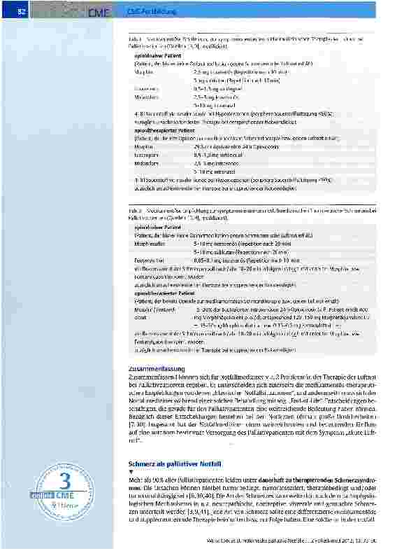Vorschauseite 6: Präklinische palliative Notfälle -Besonderheiten bei der therapeutischen Entscheidung