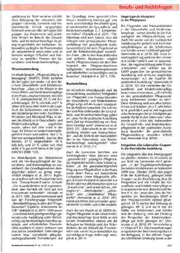 Vorschauseite 4: Eckpunkte für ein neues Pflegeberufegesetz