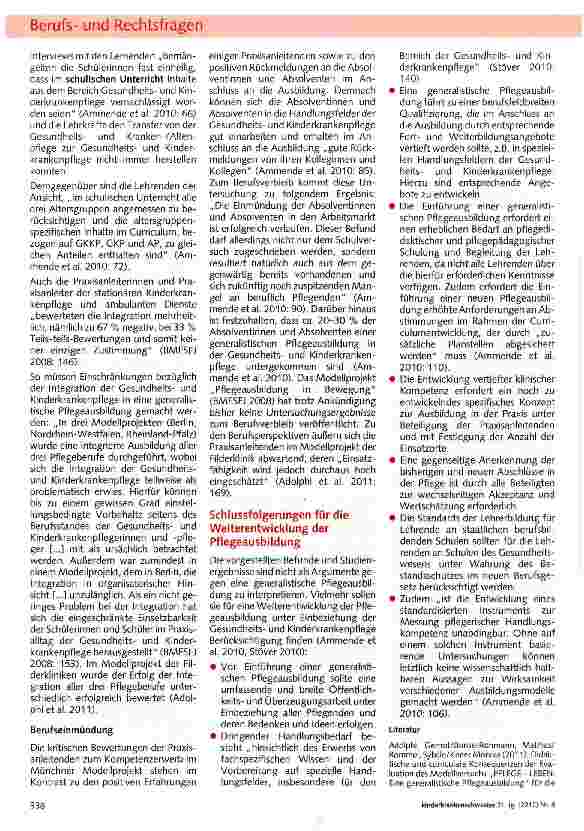 Vorschauseite 5: Eckpunkte für ein neues Pflegeberufegesetz