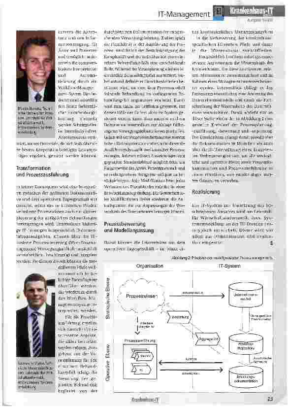 Vorschauseite 2: Modellgestütztes Prozessmanagement in Krankenhausinformationssystemen