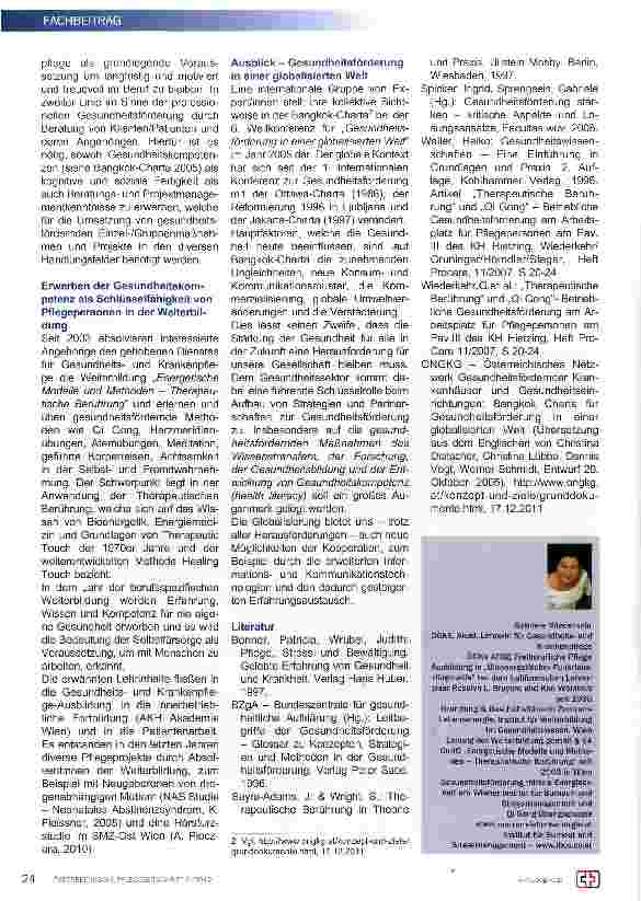 Vorschauseite 4: Betriebliche Gesundheitsförderung und die Bedeutung der Entwicklung von Gesundheitskompetenz der Pflegepersonen