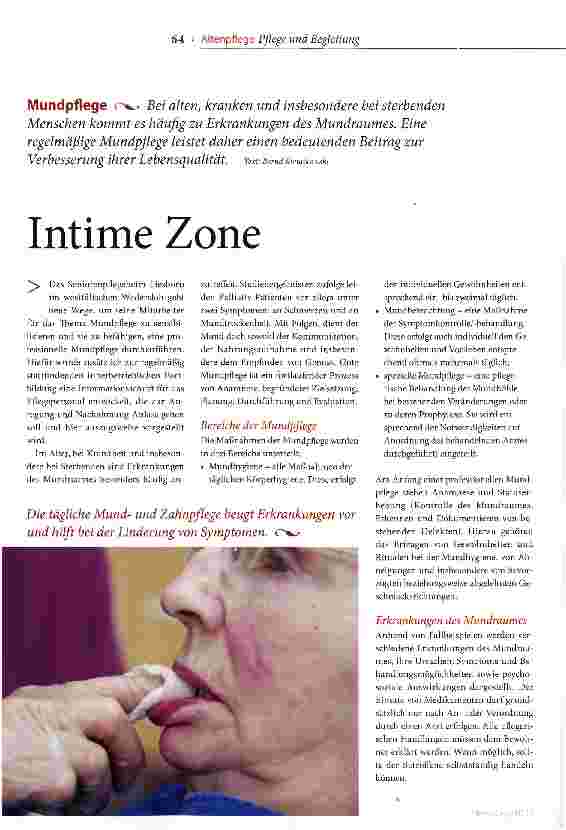 Vorschauseite 1: Intime Zone