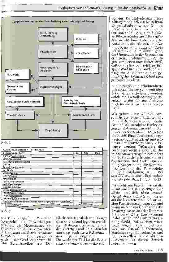 Vorschauseite 2: Evaluation von Informatik-Lösungen für das Krankenhaus