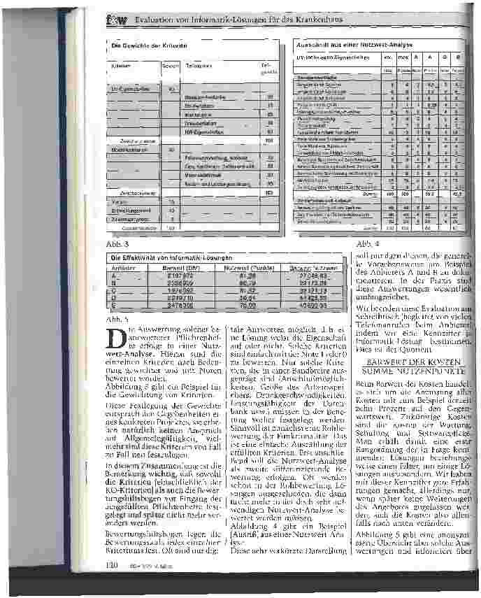 Vorschauseite 3: Evaluation von Informatik-Lösungen für das Krankenhaus