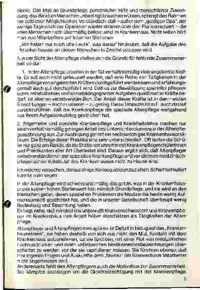 Vorschauseite 2: Krankenpflege und Altenpflege Konkurrenz oder Partner?