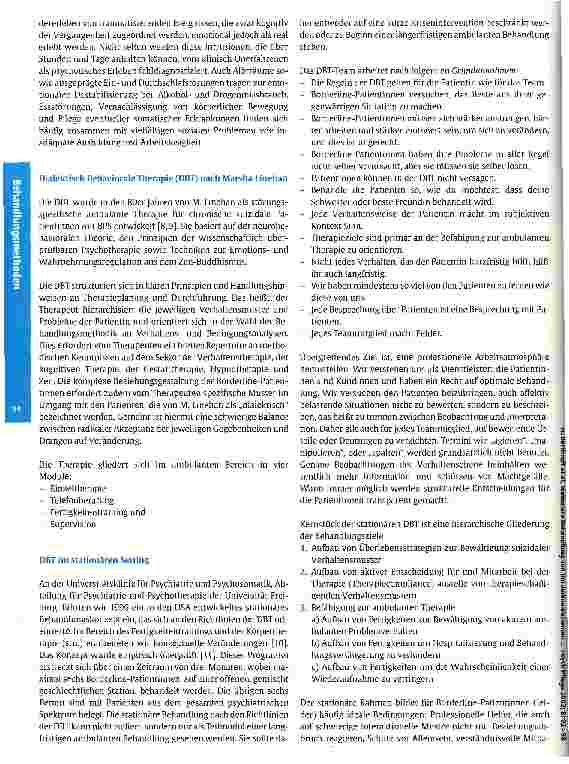 Vorschauseite 3: Die stationäre Behandlung von Borderline-Patienten im Rahmen der Dialektisch Behavioralen Therapie