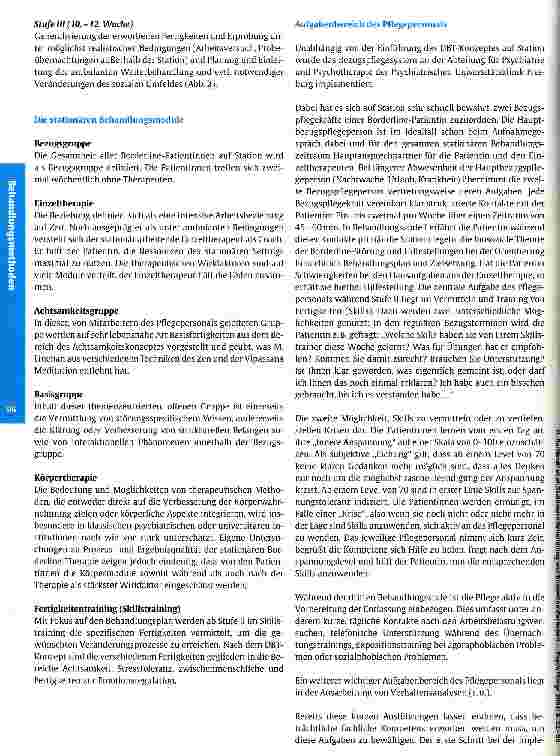 Vorschauseite 5: Die stationäre Behandlung von Borderline-Patienten im Rahmen der Dialektisch Behavioralen Therapie