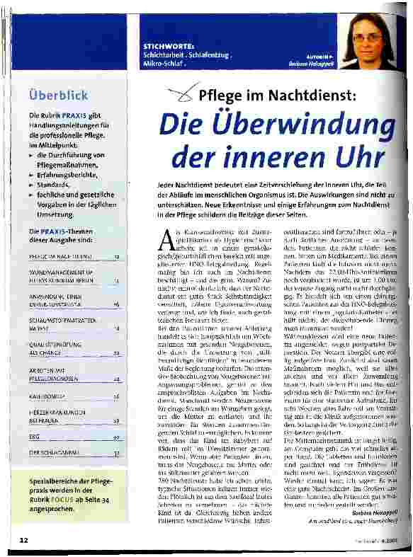 Vorschauseite 1: Die Überwindung der inneren Uhr