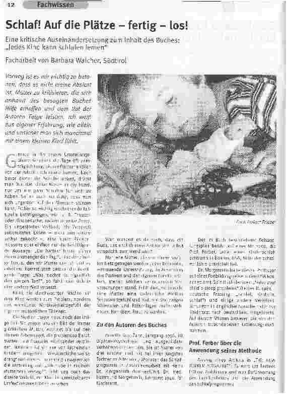 Vorschauseite 1: Schlaf! Auf die Plätze - fertig - los!