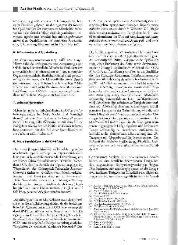 Vorschauseite 3: Rechtliche Probleme in der Operationspflege