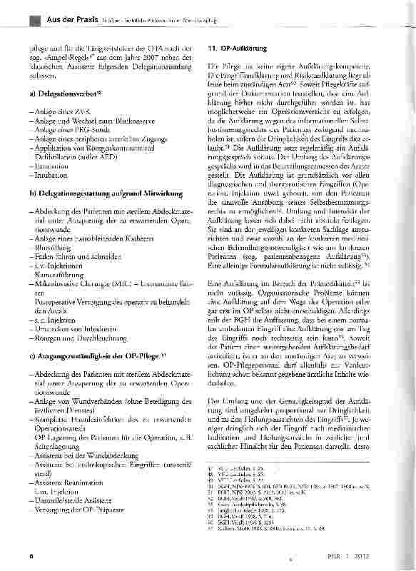 Vorschauseite 5: Rechtliche Probleme in der Operationspflege