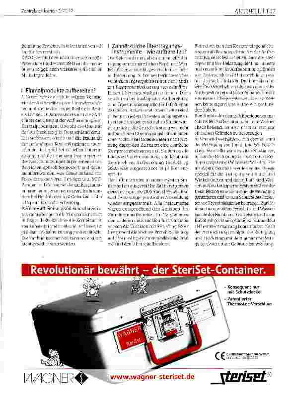 Vorschauseite 4: Reinigung, Desinfektion, Sterilisation