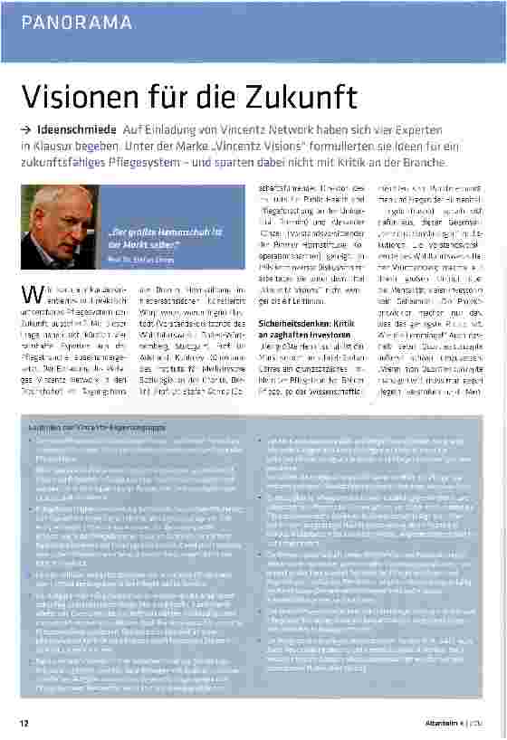 Vorschauseite 1: Visionen für die Zukunft
