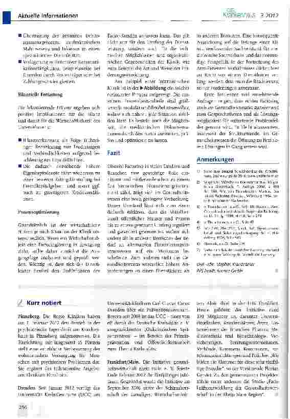 Vorschauseite 3: Factoring im Gesundheitswesen